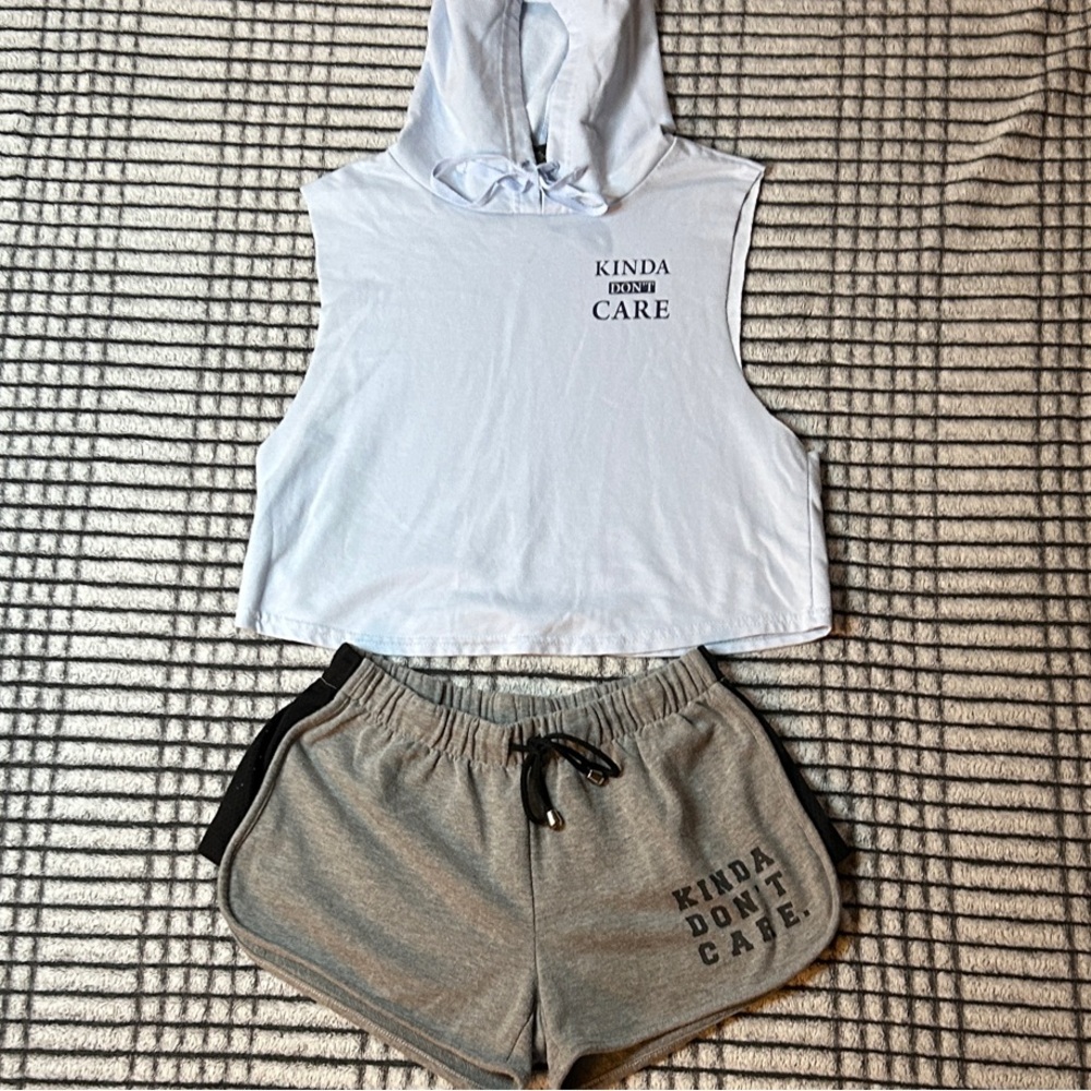 Junior’s Kinda Don’t Care Shorts Set (M)